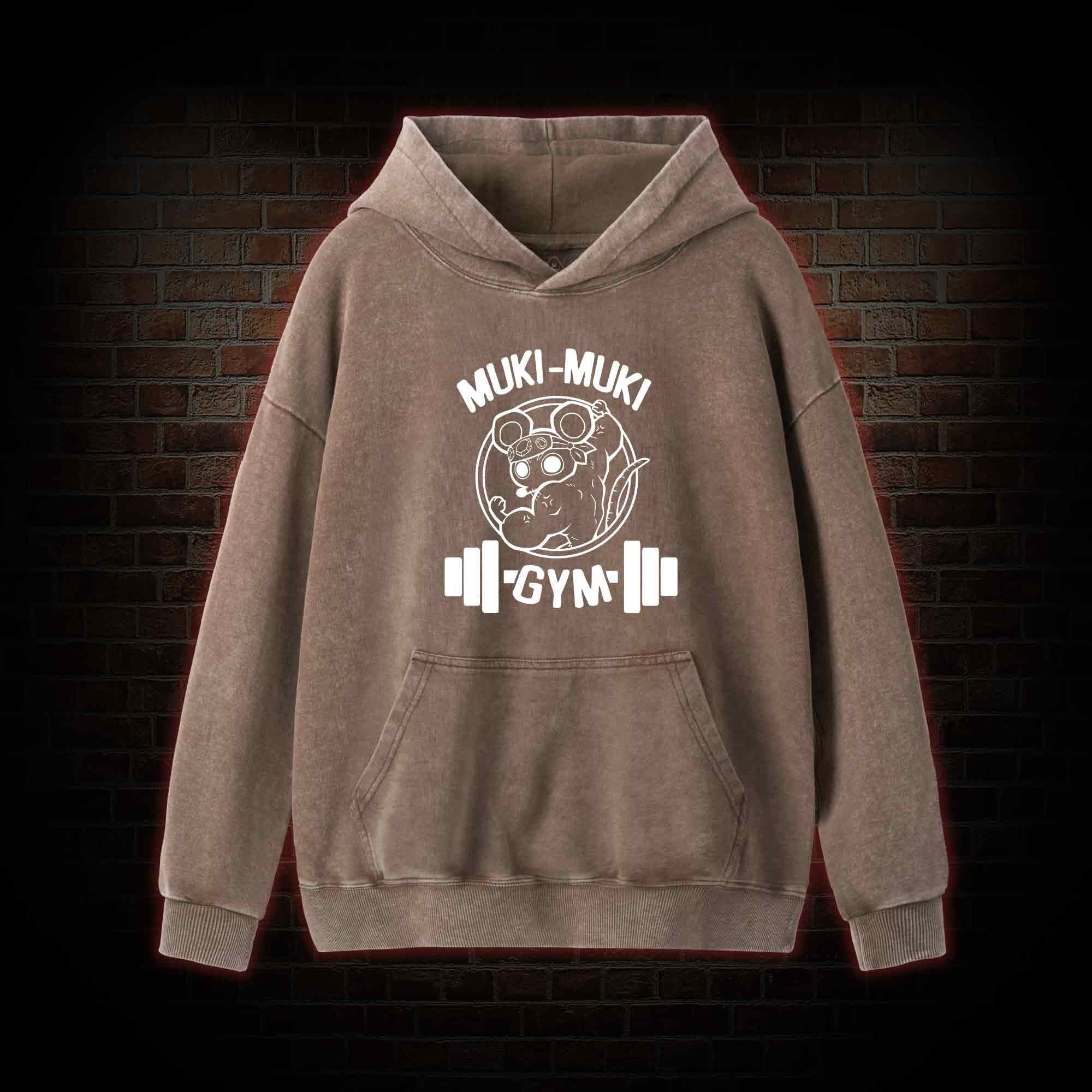Mouse Workout Washed Hoodie