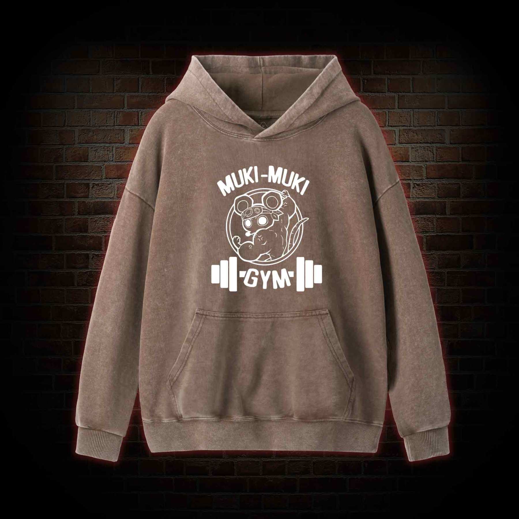 Mouse Workout Washed Hoodie