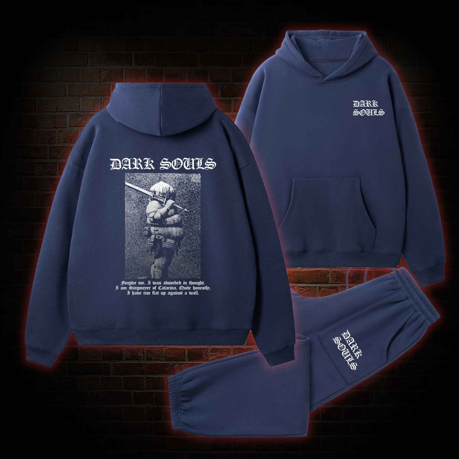 Onion Knight Fleece Hoodie Set