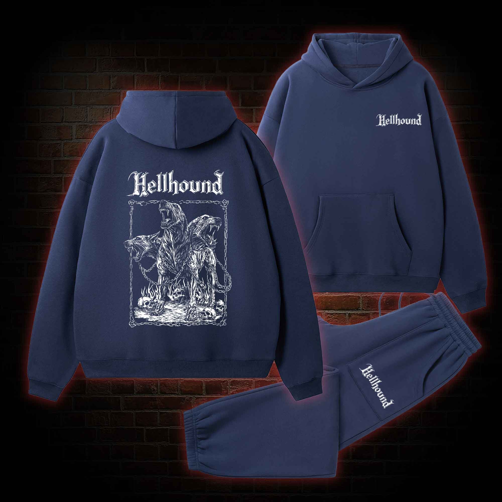 Hellhound Fleece Hoodie Set