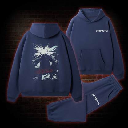 Retro The Thing Fleece Hoodie Set