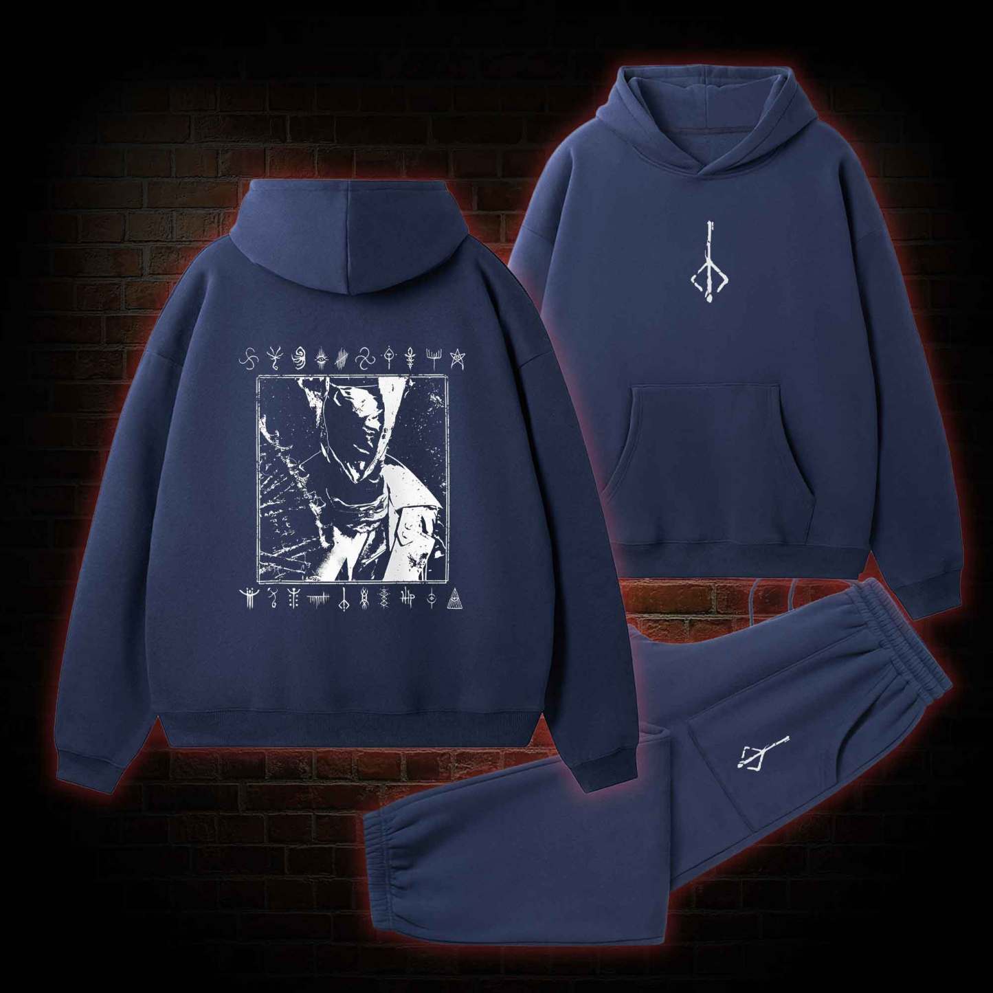 Blood Hunter Vintage Fleece Hoodie Set