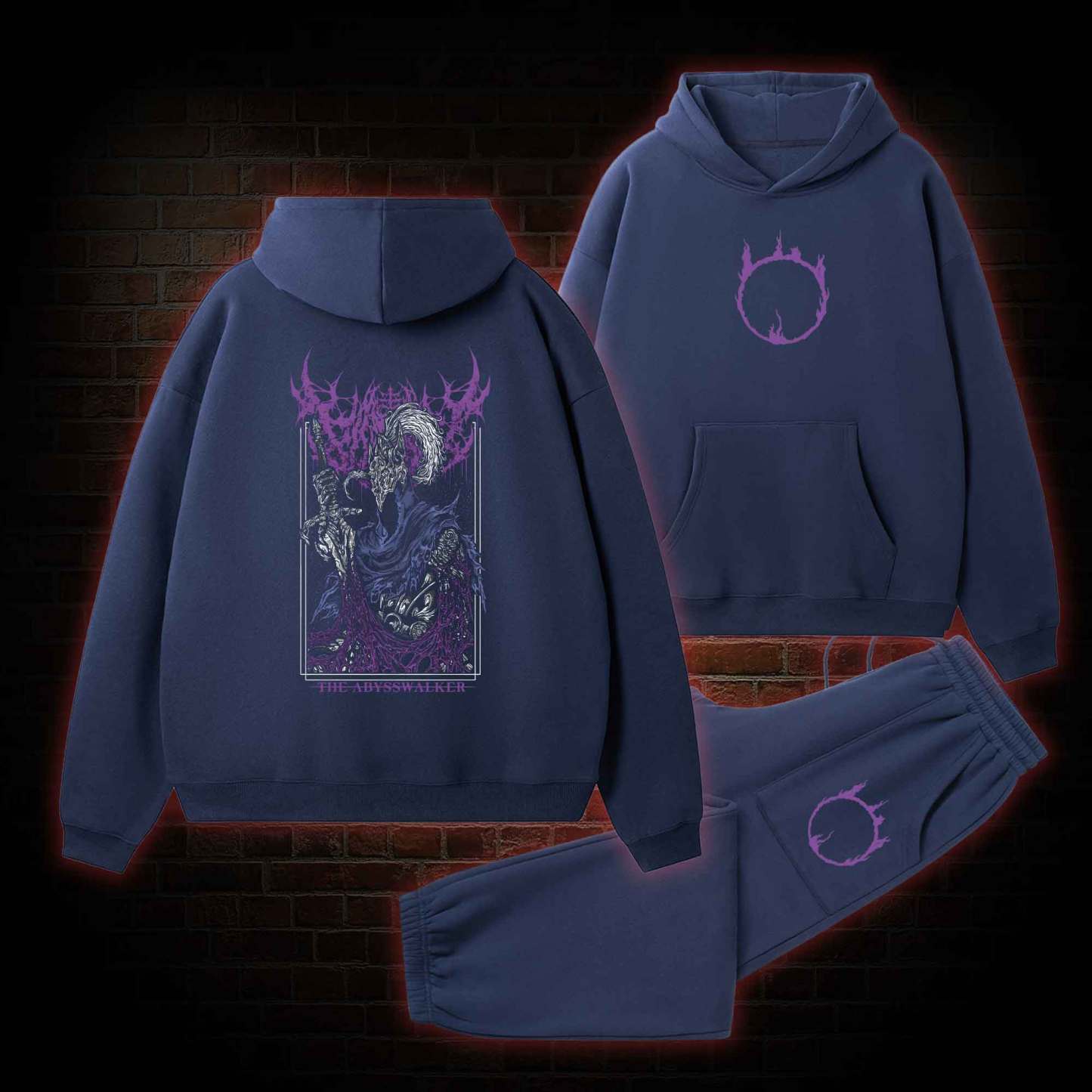 Into the Abyss Fleece Hoodie Set