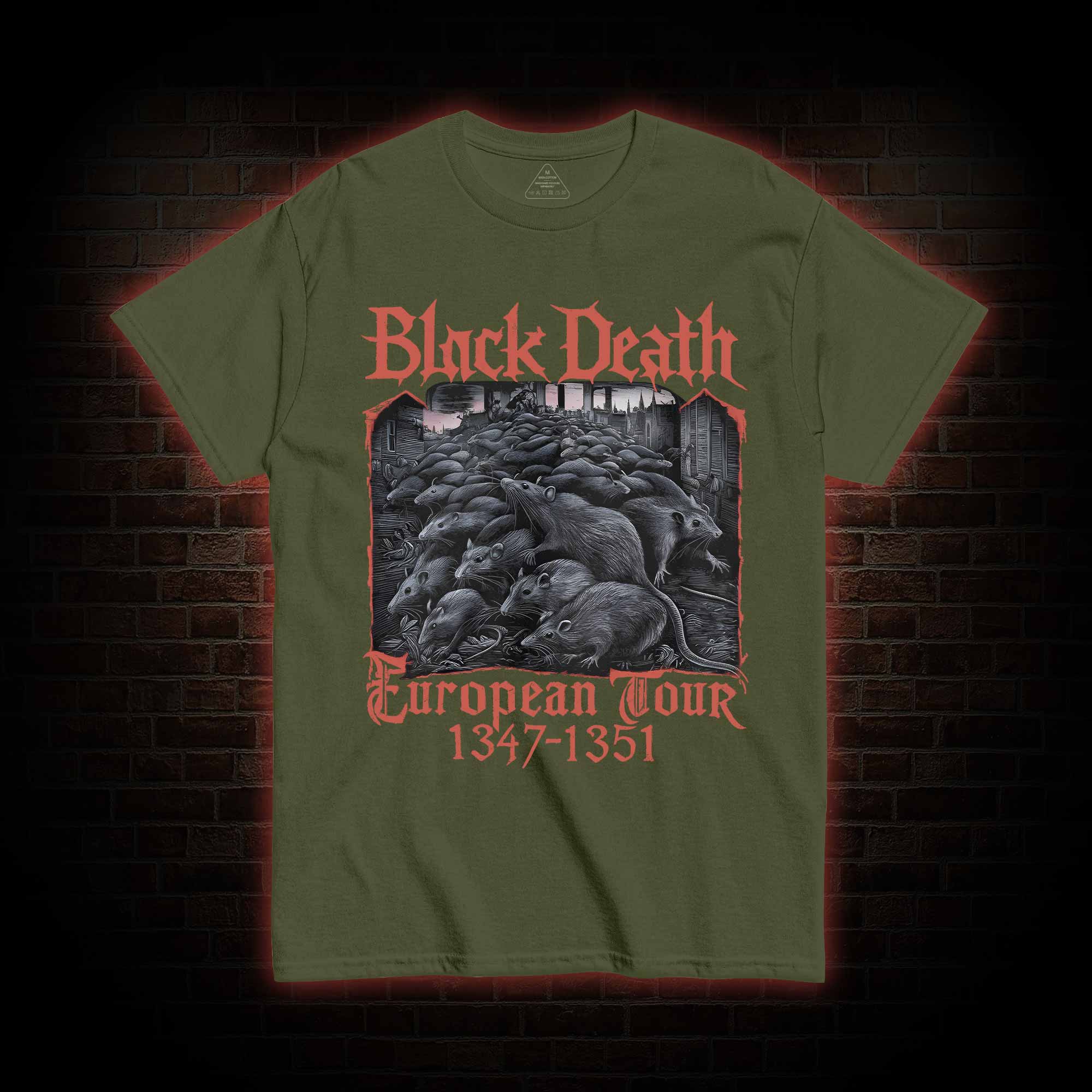 Vintage Black Death European Tour T-shirt
