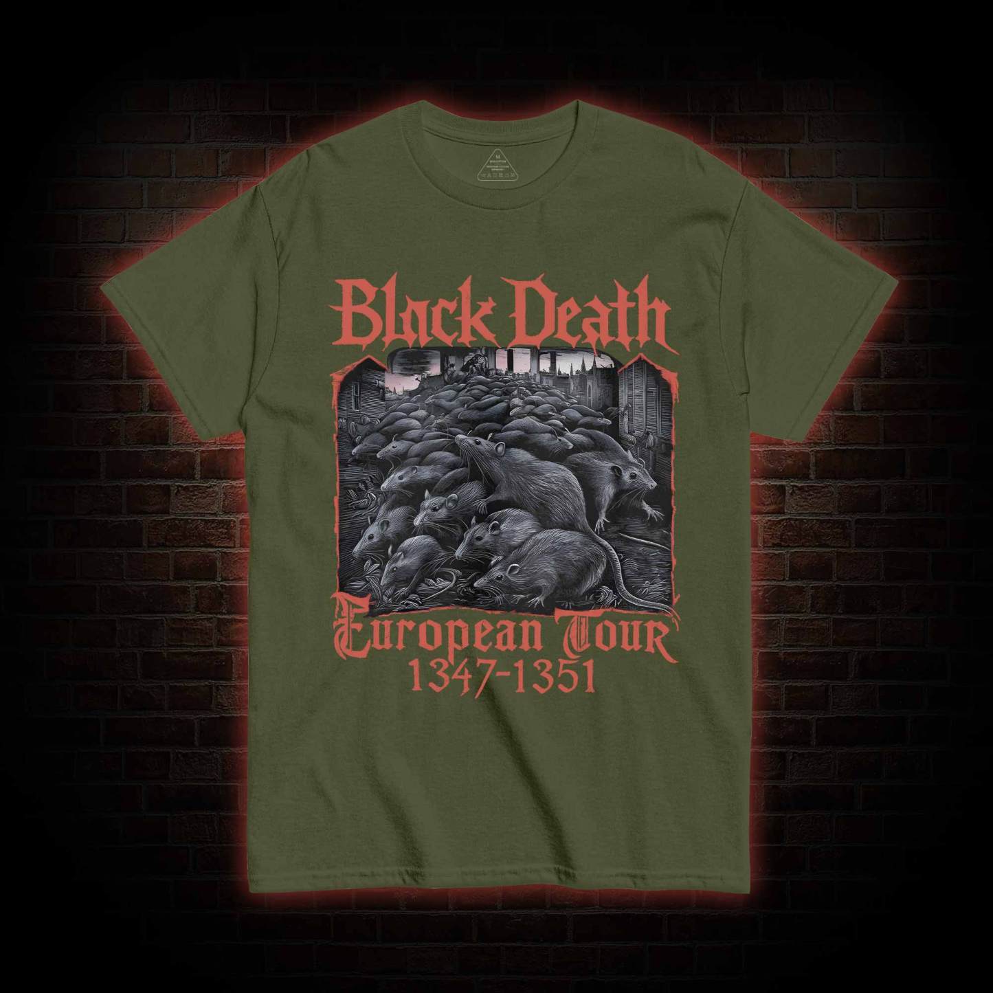 Vintage Black Death European Tour T-shirt