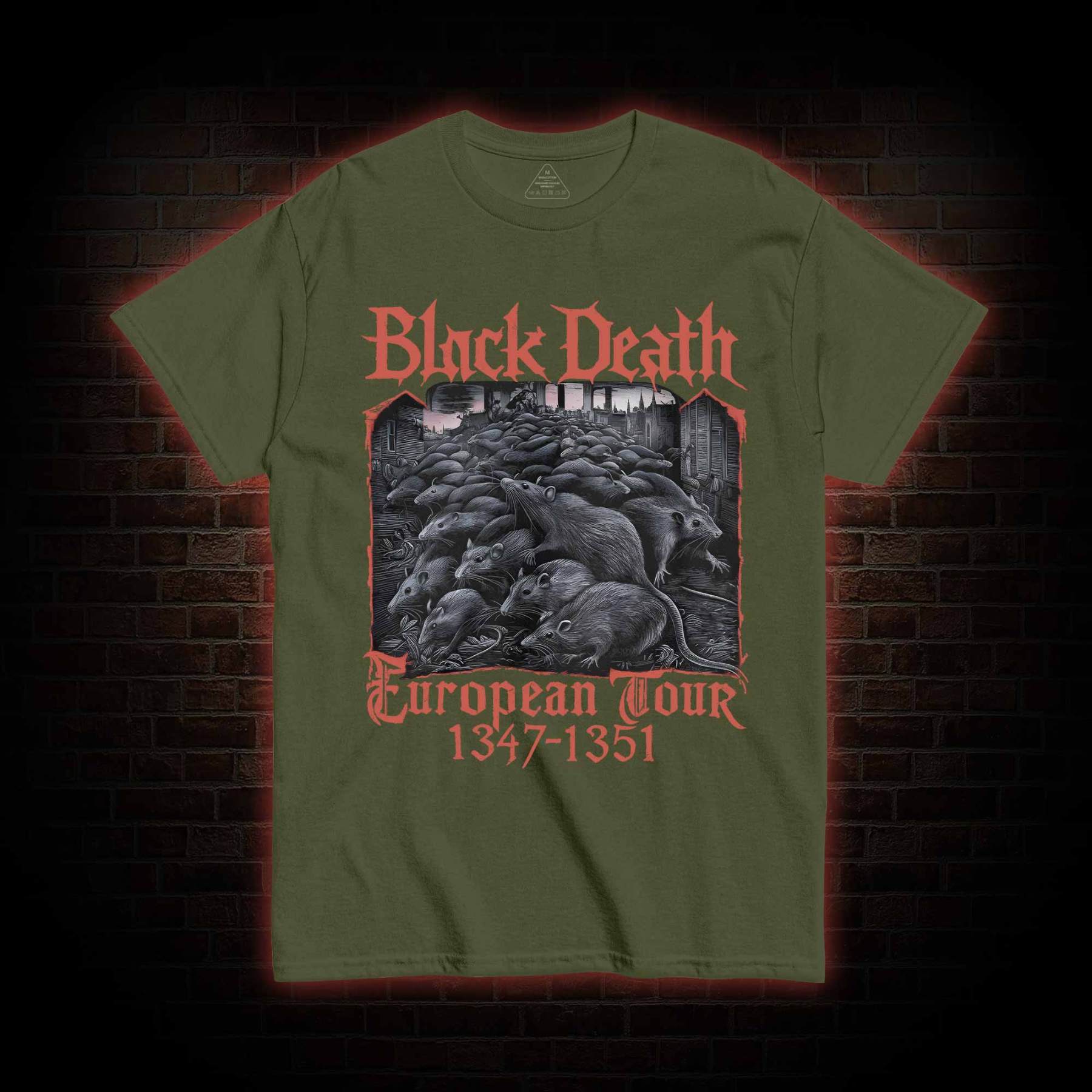 Vintage Black Death European Tour T-shirt