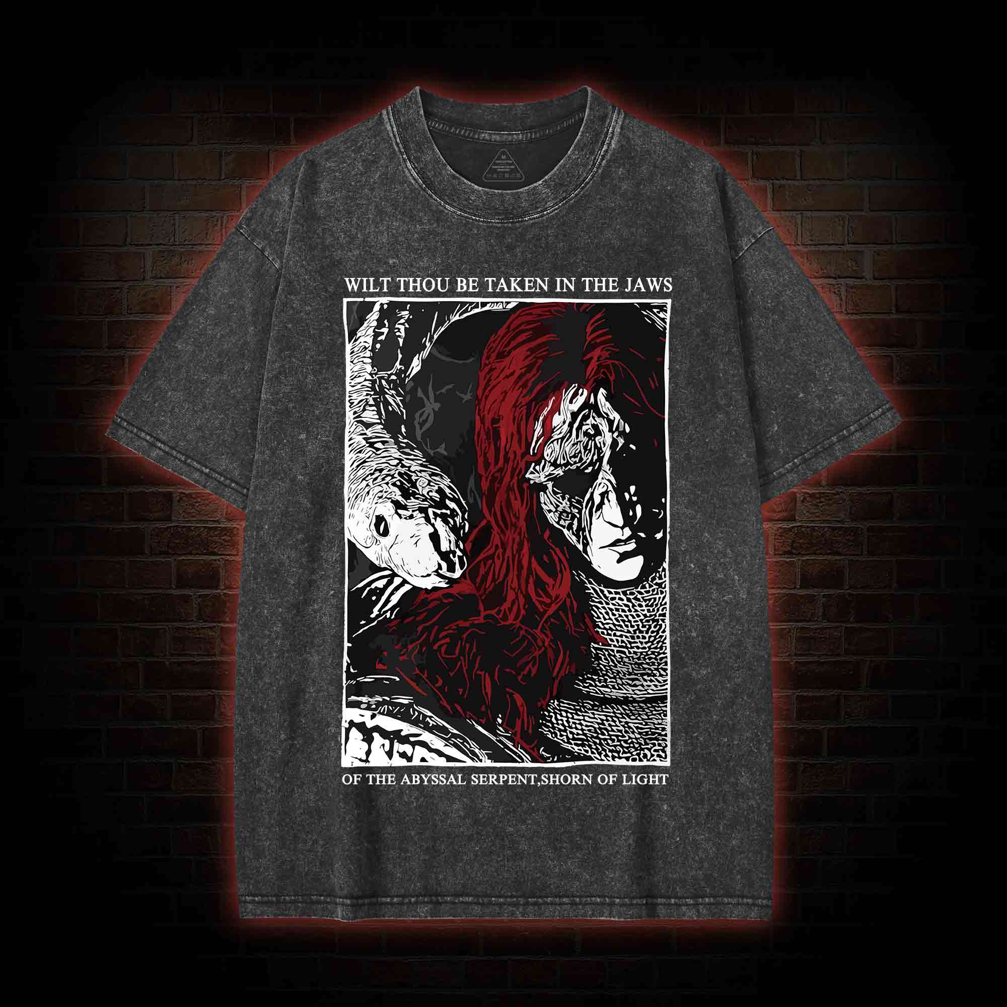The Abyssal Serpen Washed T-shirt
