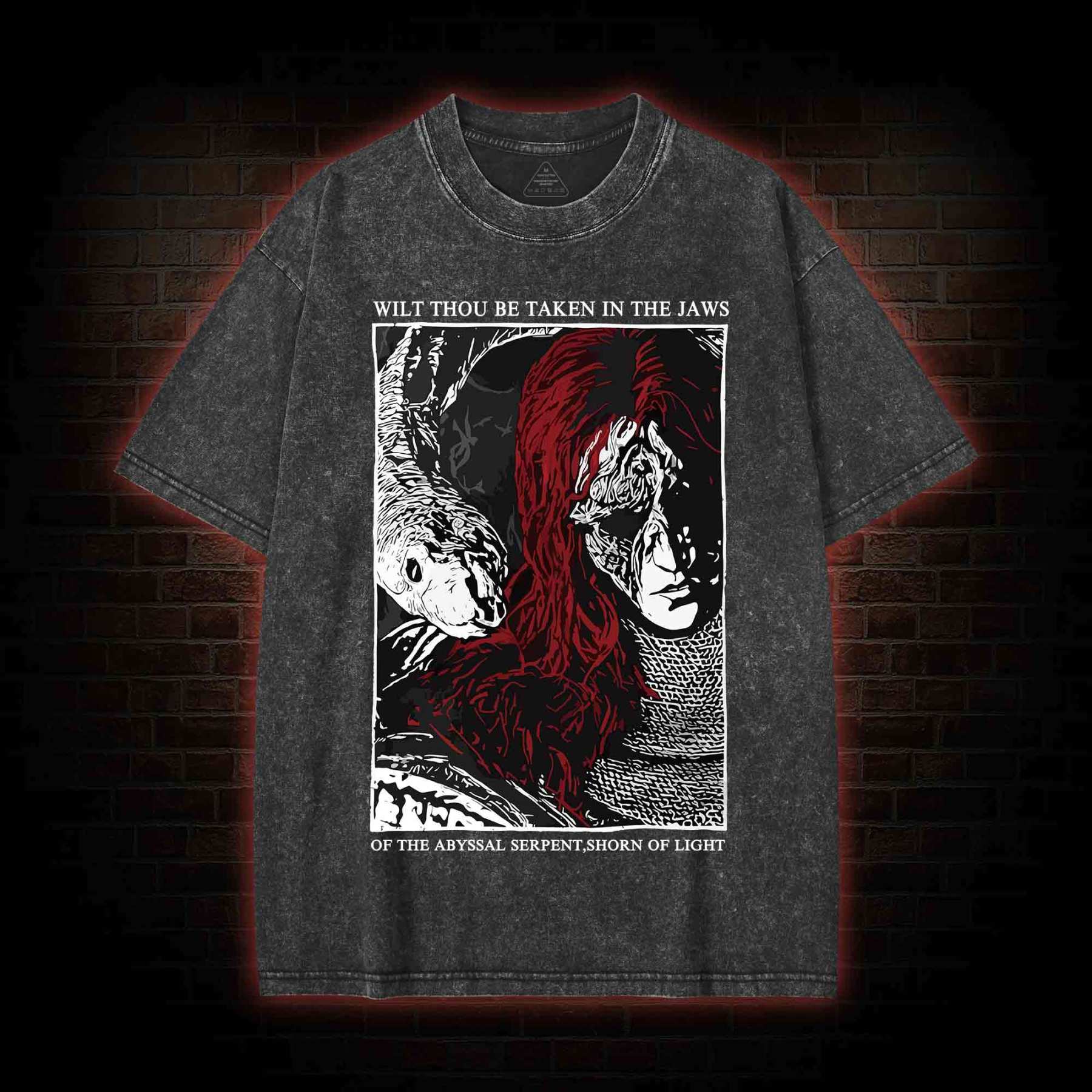 The Abyssal Serpen Washed T-shirt