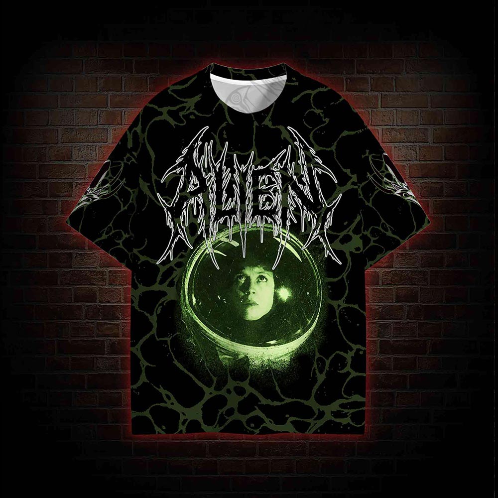 Alien in Space Graphic T-shirt