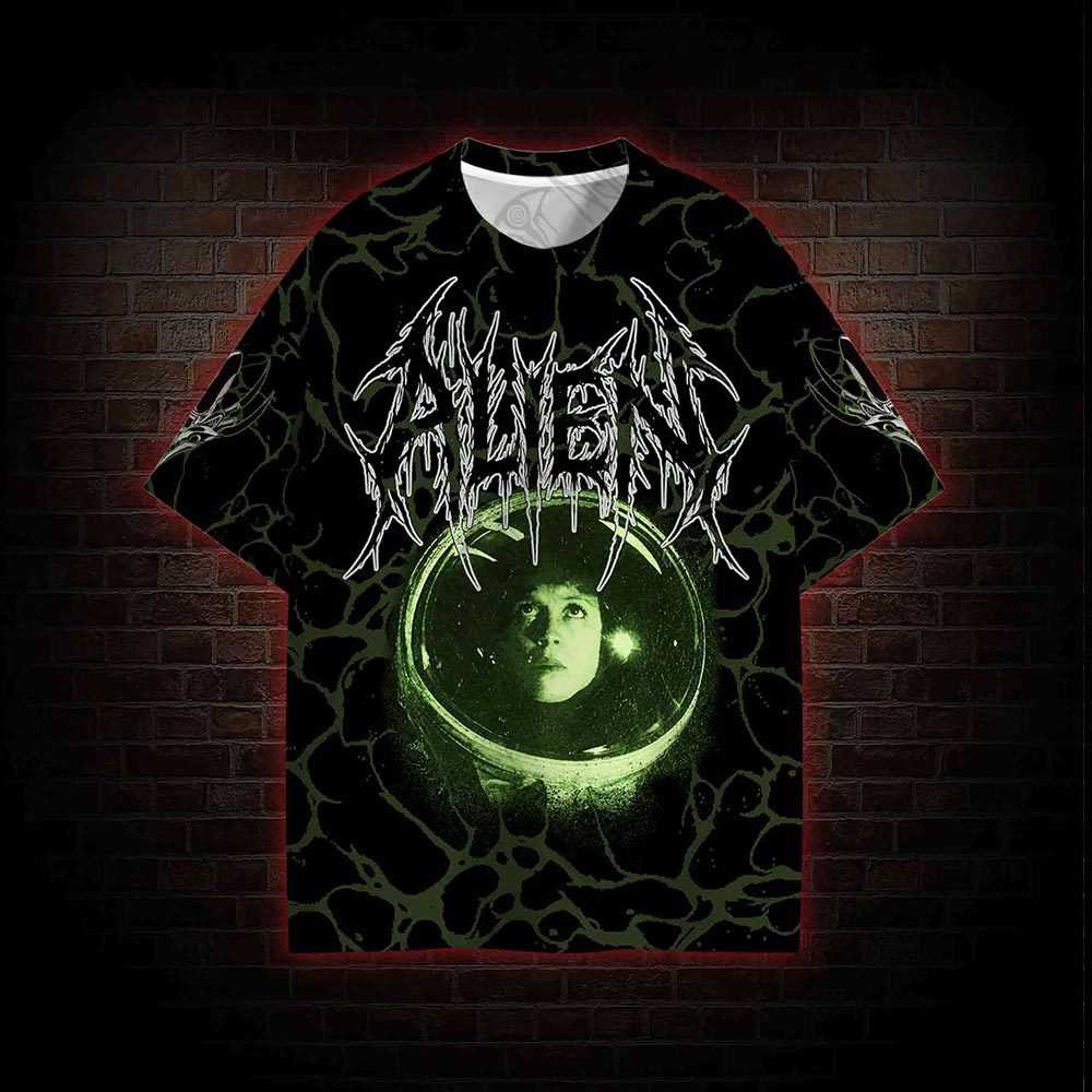 Alien in Space Graphic T-shirt