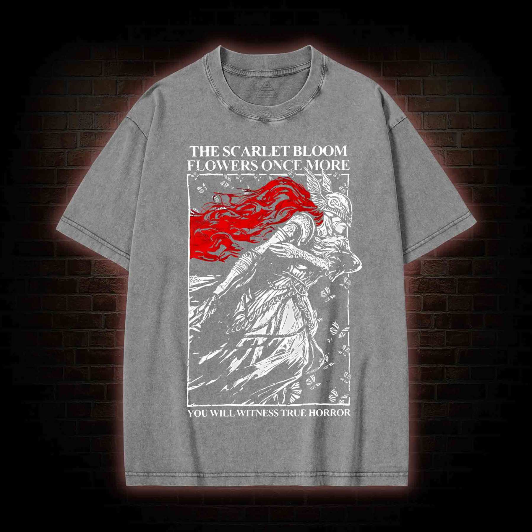 The Scarlet Flowers Washed T-shirt