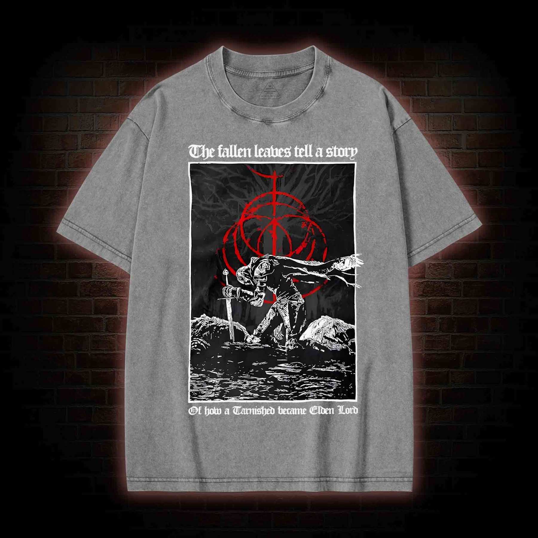 The Fallen Leaves Tell a Story Washed T-shirt