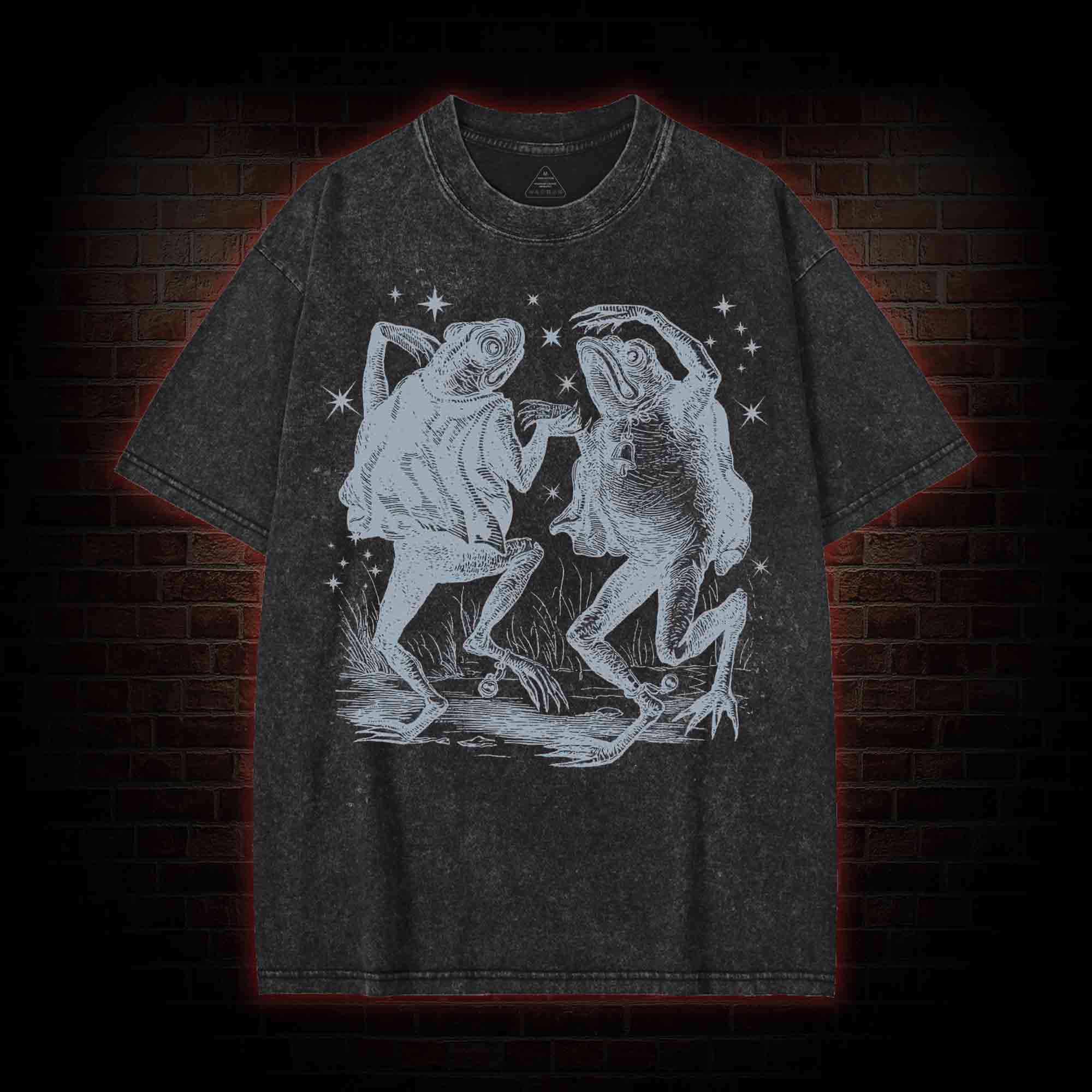 Dancing Frogs Washed T-shirt
