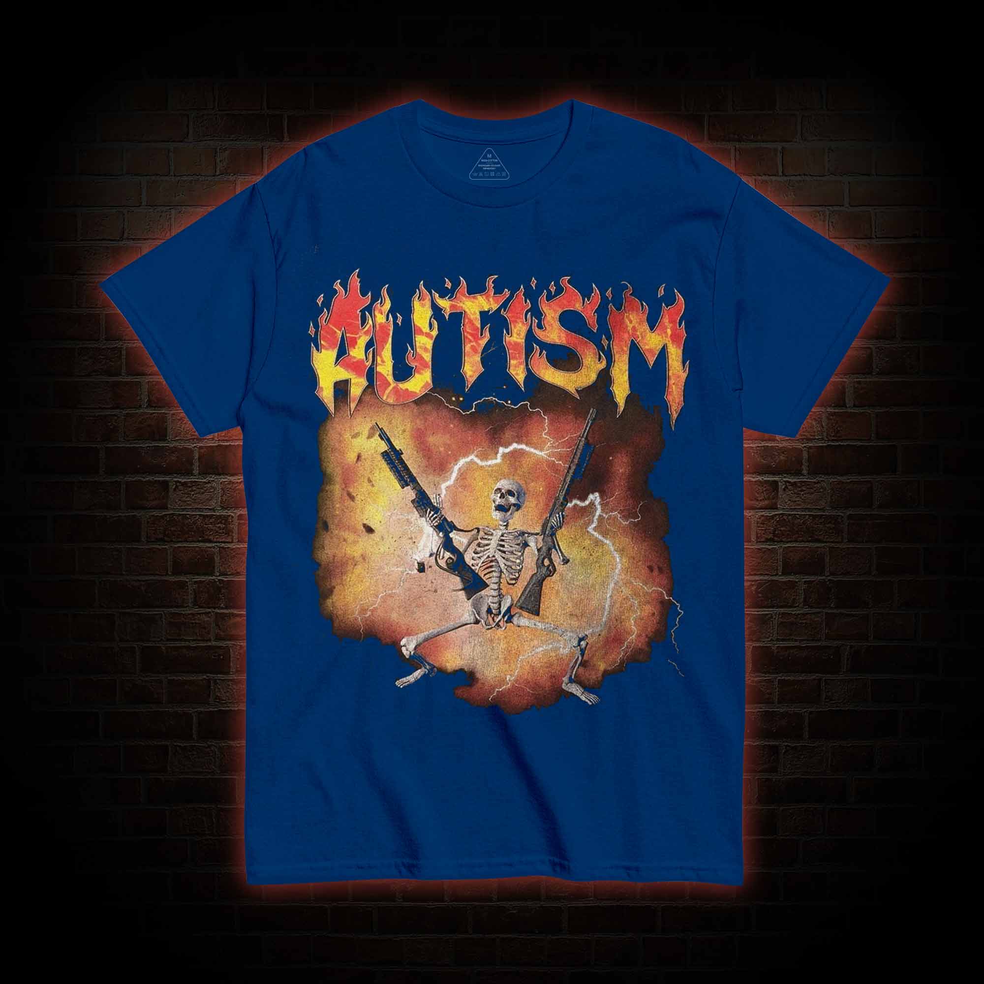 Autistic Funny Skeleton T-shirt