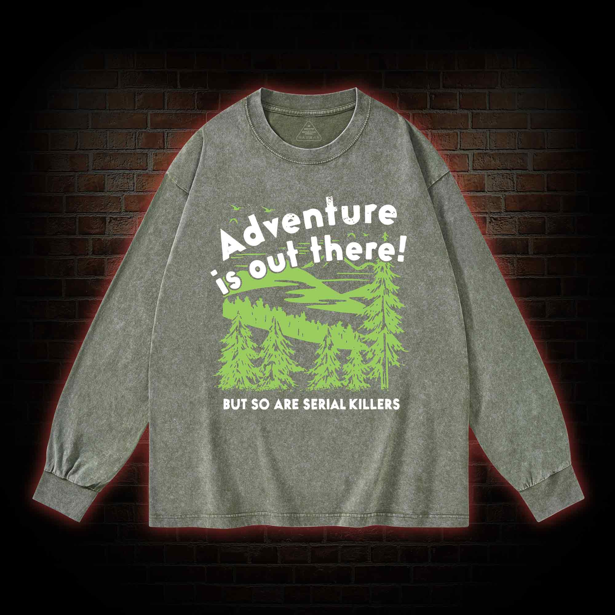 Adventure Is Out There Washed Long-Sleeve T-shirt
