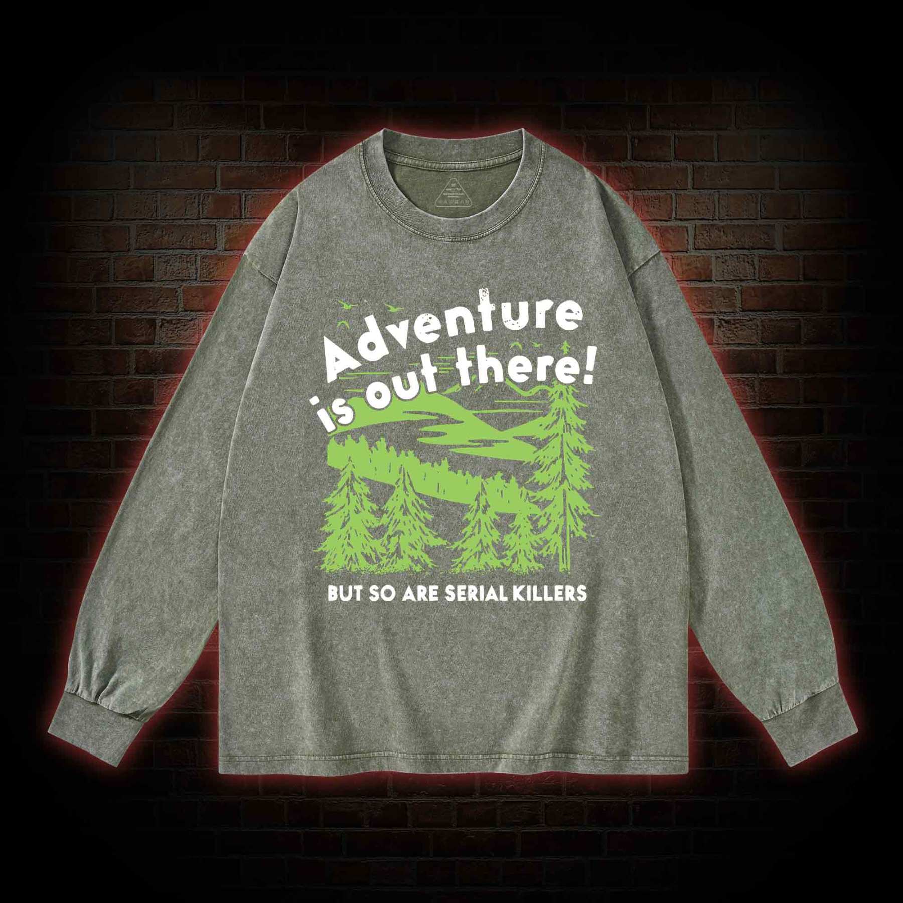 Adventure Is Out There Washed Long-Sleeve T-shirt