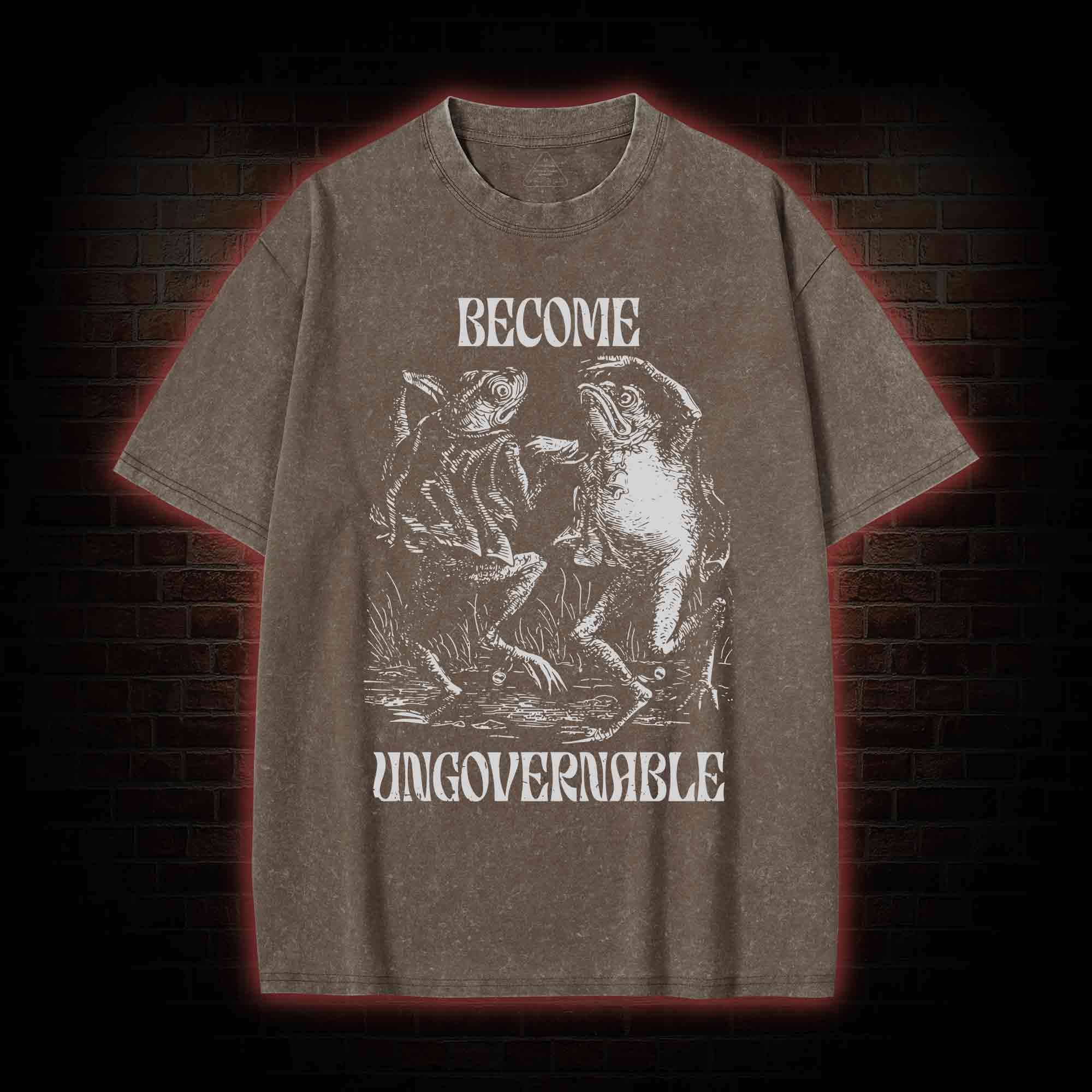 Become Ungovernable Washed T-shirt