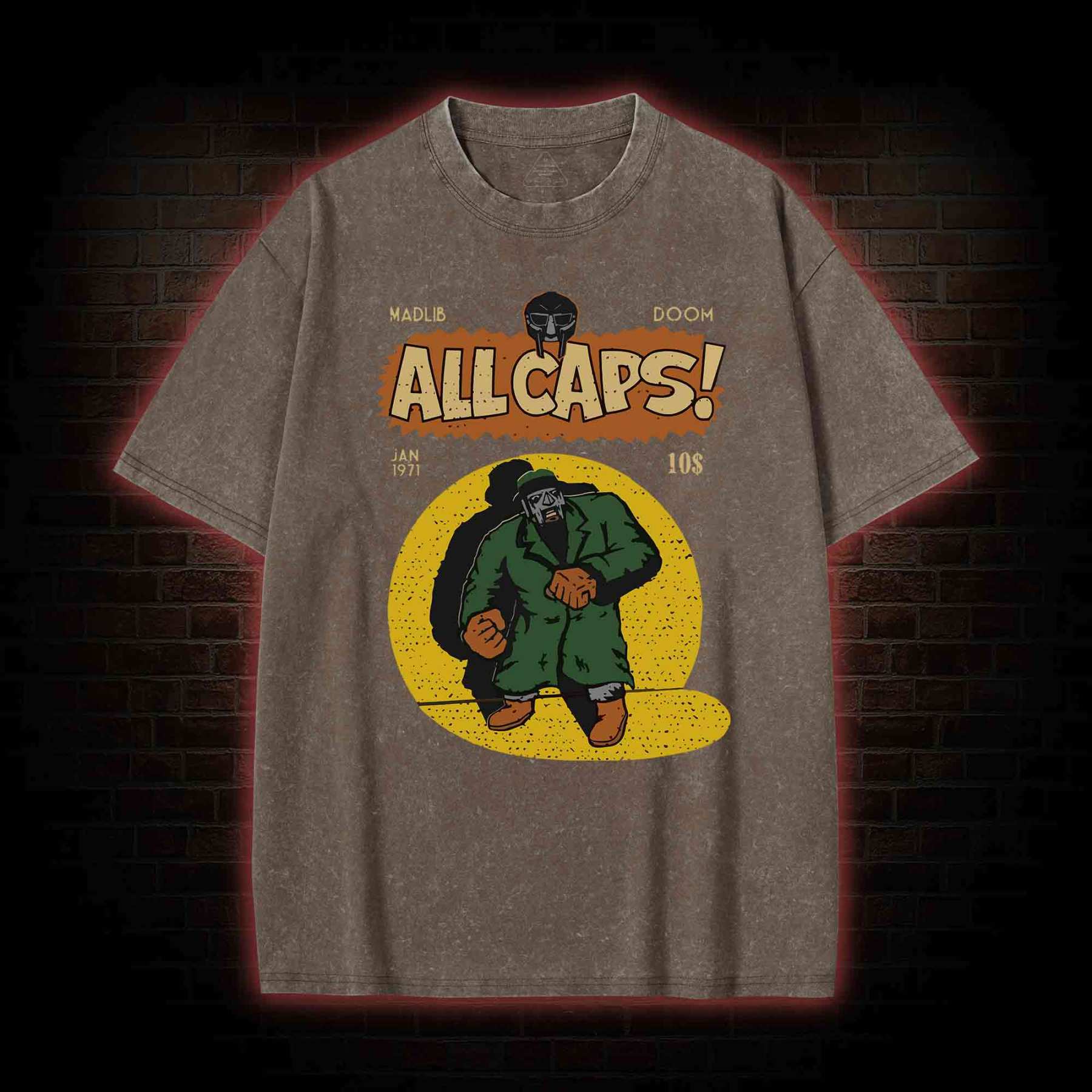 All Caps Vintage Washed T-shirt