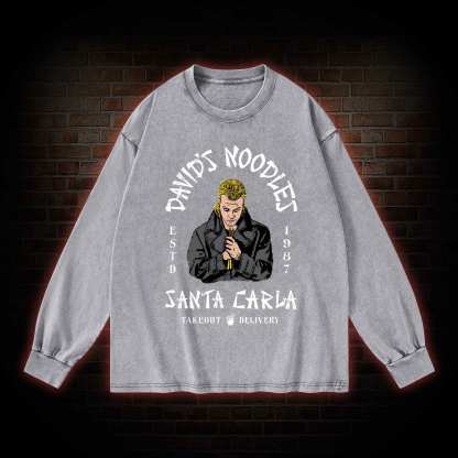 David's Noodles Santa Carla Washed Long-Sleeve T-shirt