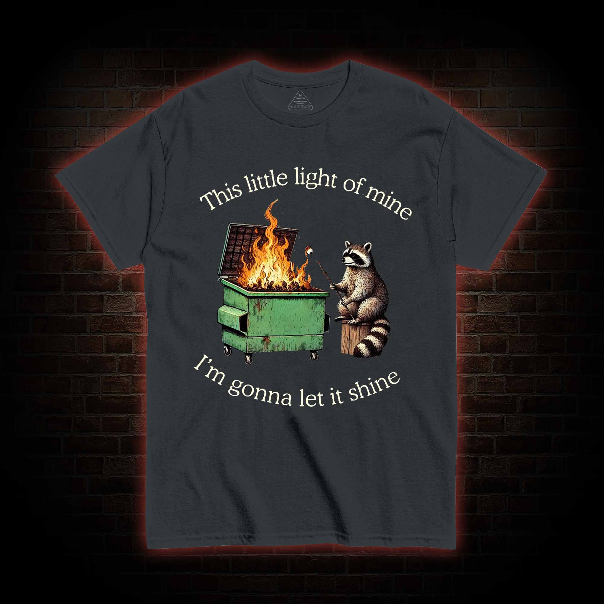Dumpster Fire Raccoon T-shirt