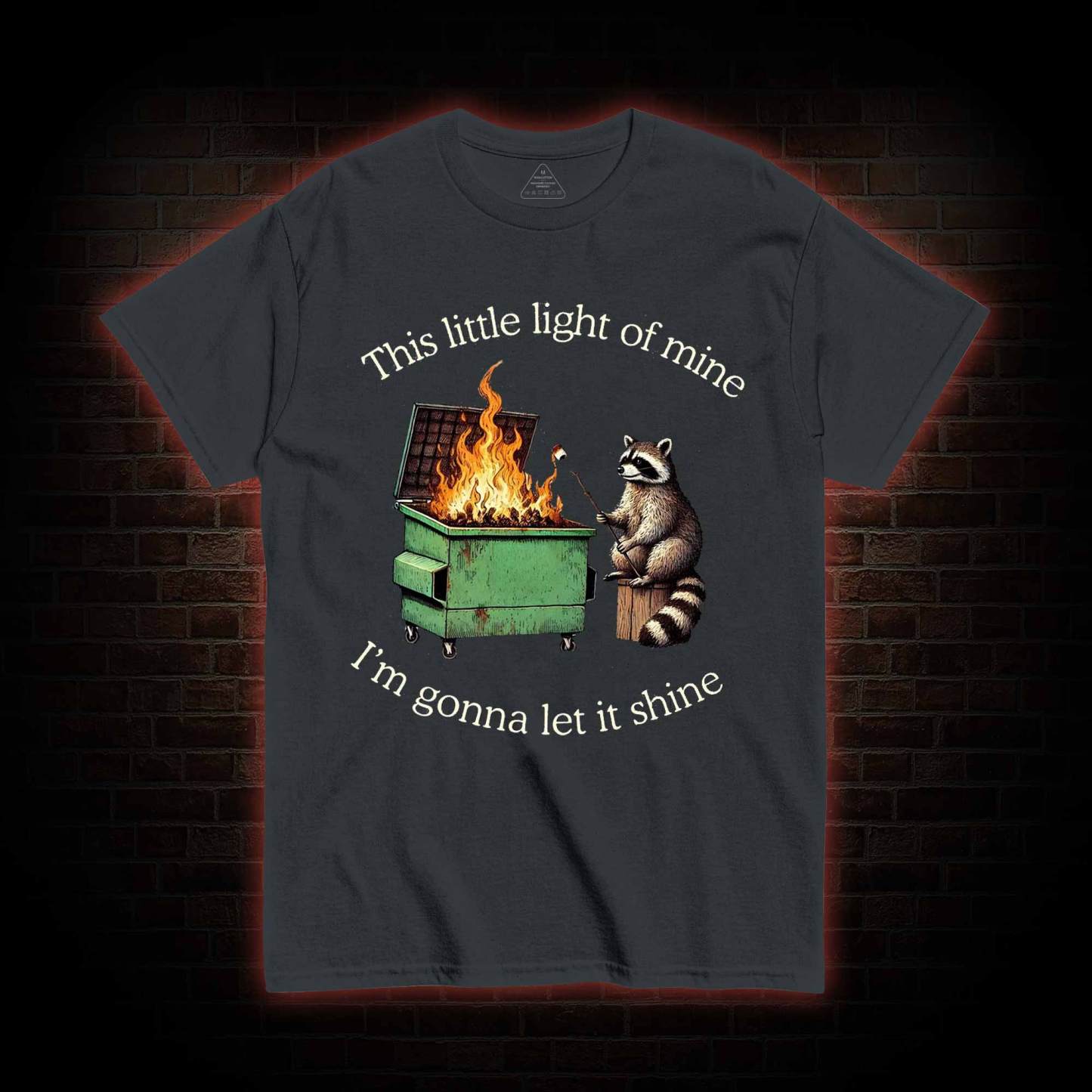 Dumpster Fire Raccoon T-shirt