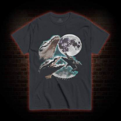 Three Alligator Moon T-shirt