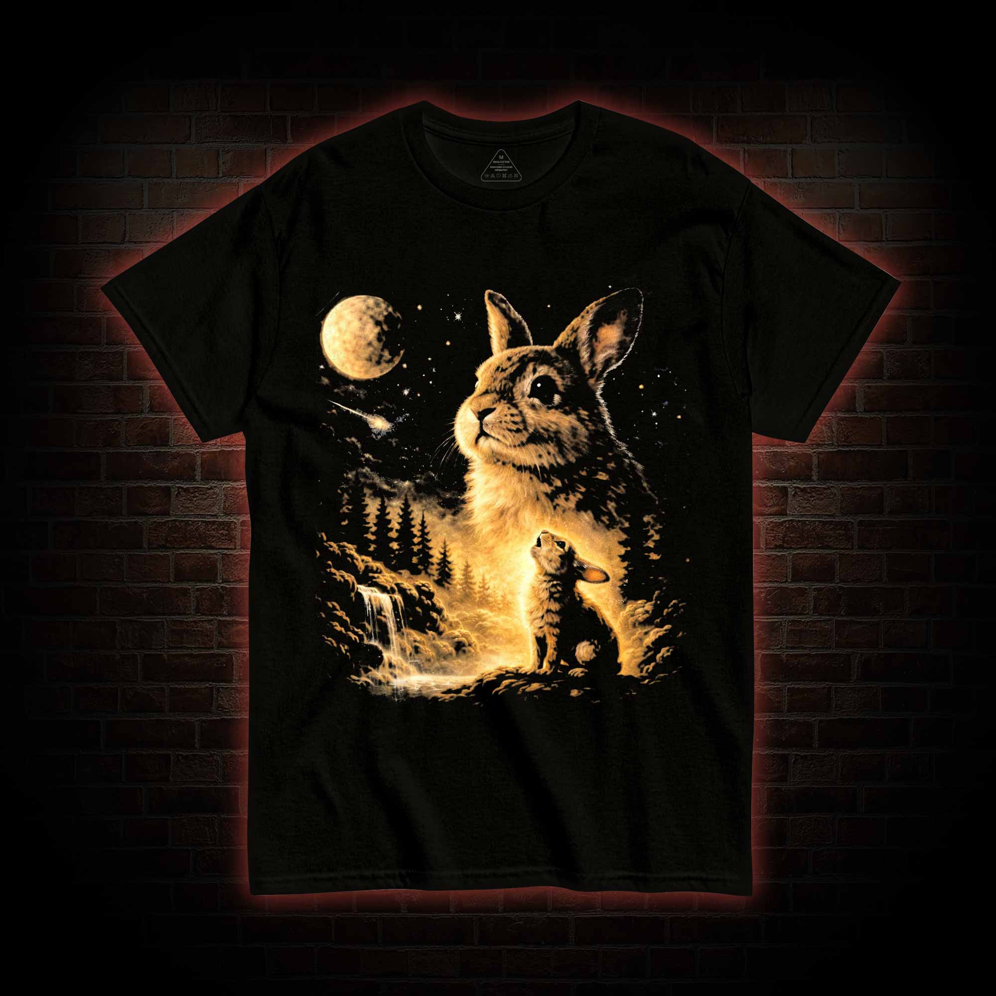 Bunny Howling to the Moon T-shirt