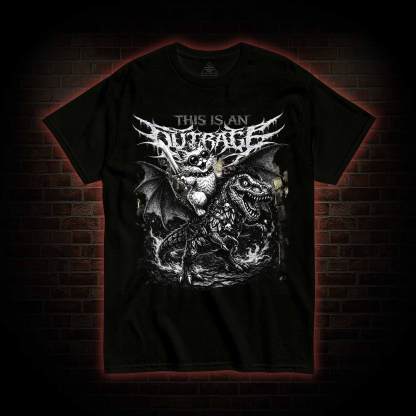This is an Outrage T-shirt