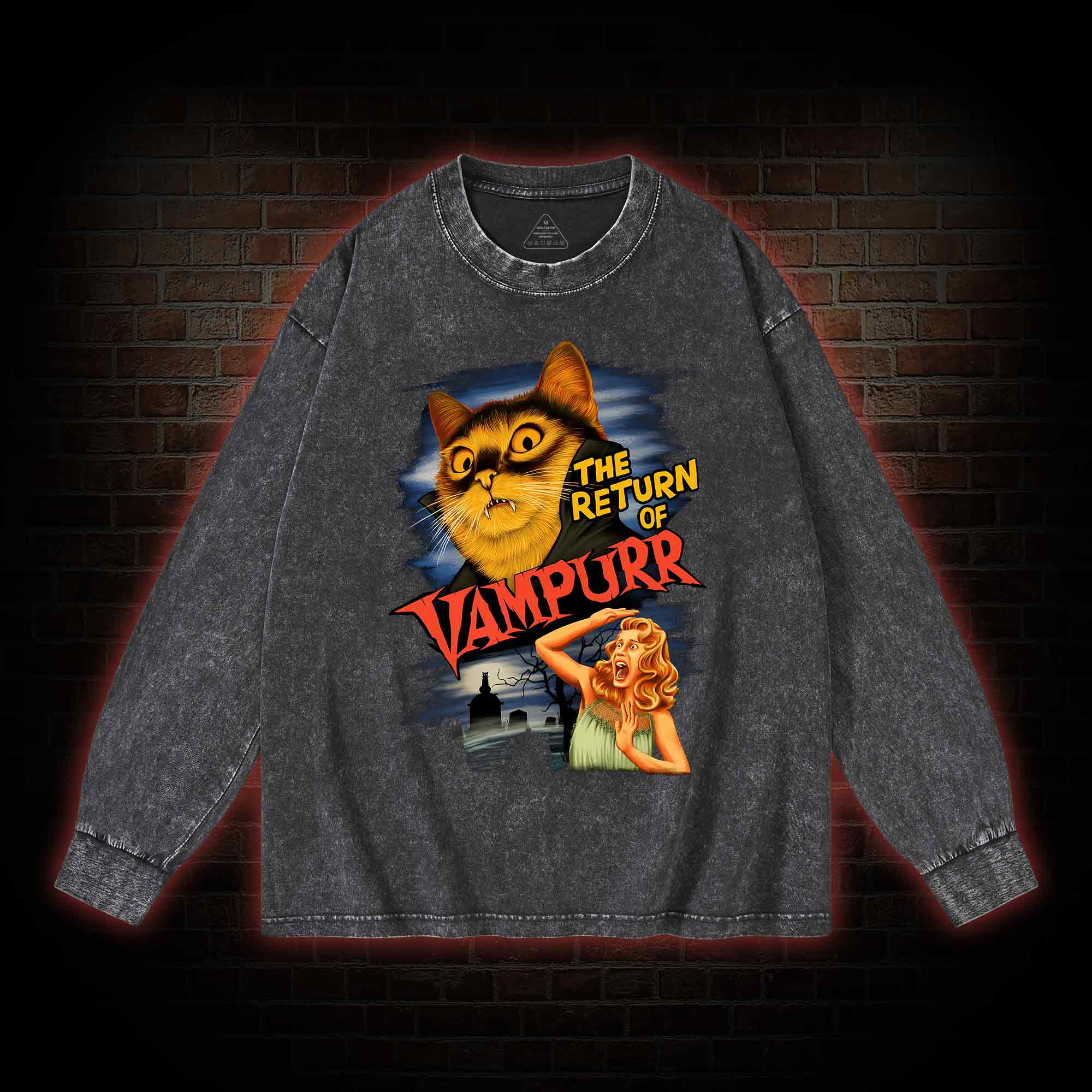 The Return Of Vampurr Washed Long-Sleeve T-shirt