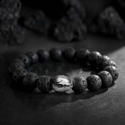 10 Lava Stone Beaded Bracelet