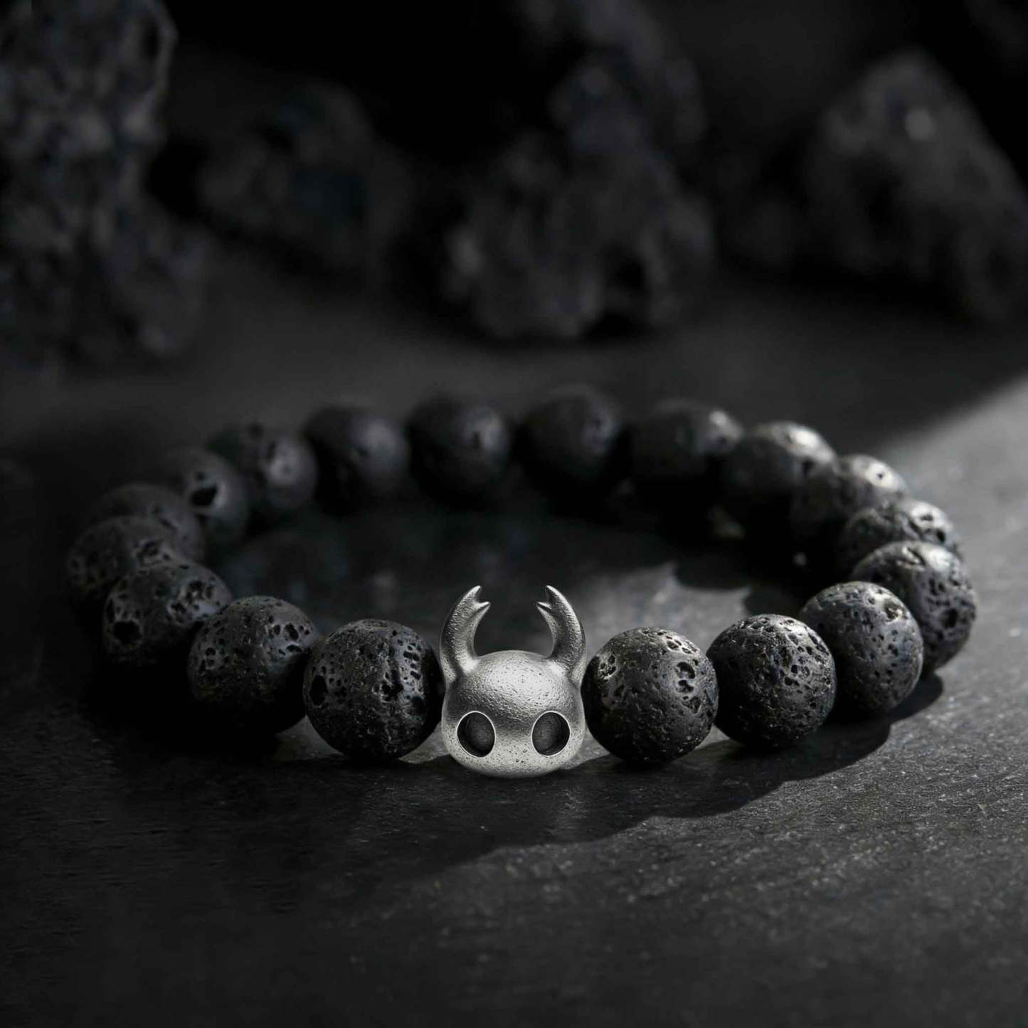 Bug knight Lava Stone Beaded Bracelet