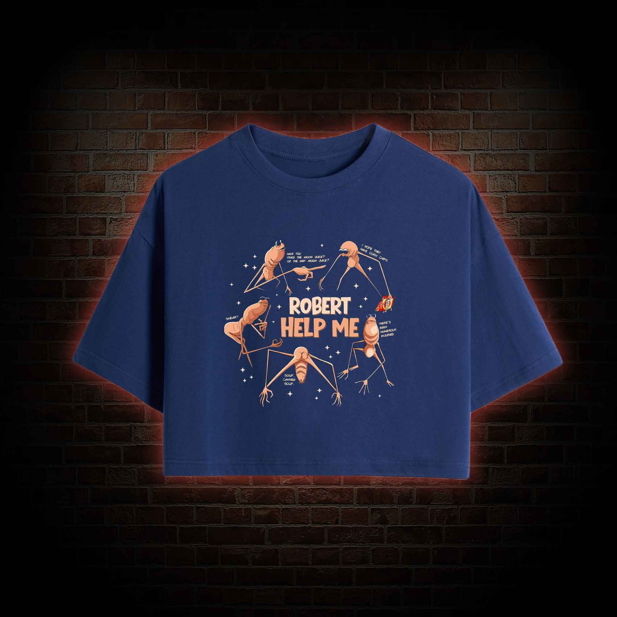 Robert Help Me Crop Top