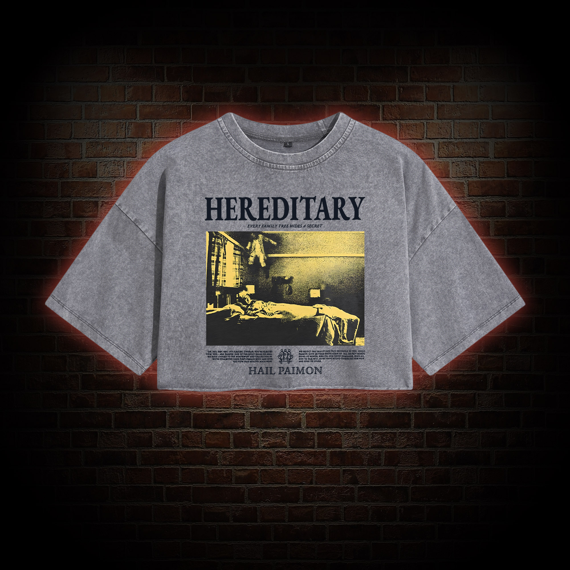 Every Family Tree Hides A Secret Washed Cropped T-shirts