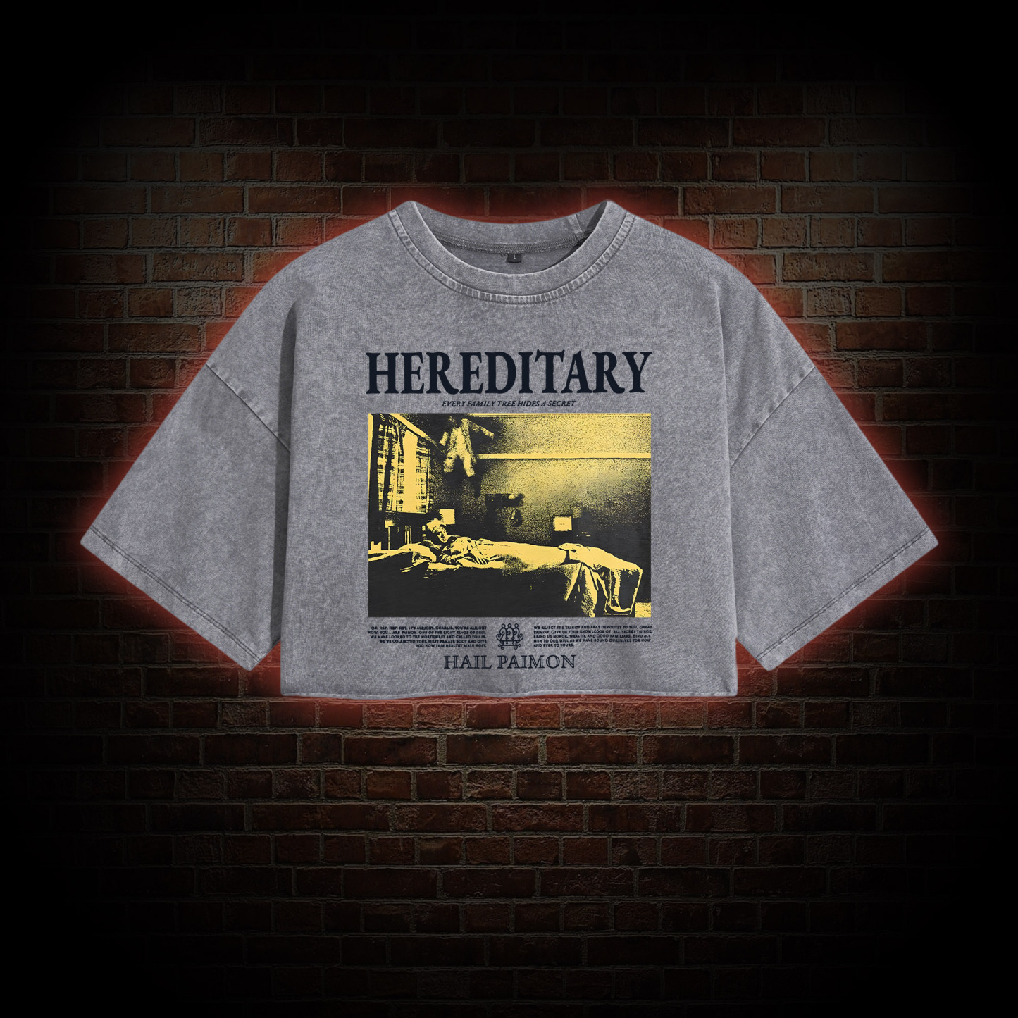 Every Family Tree Hides A Secret Washed Cropped T-shirts