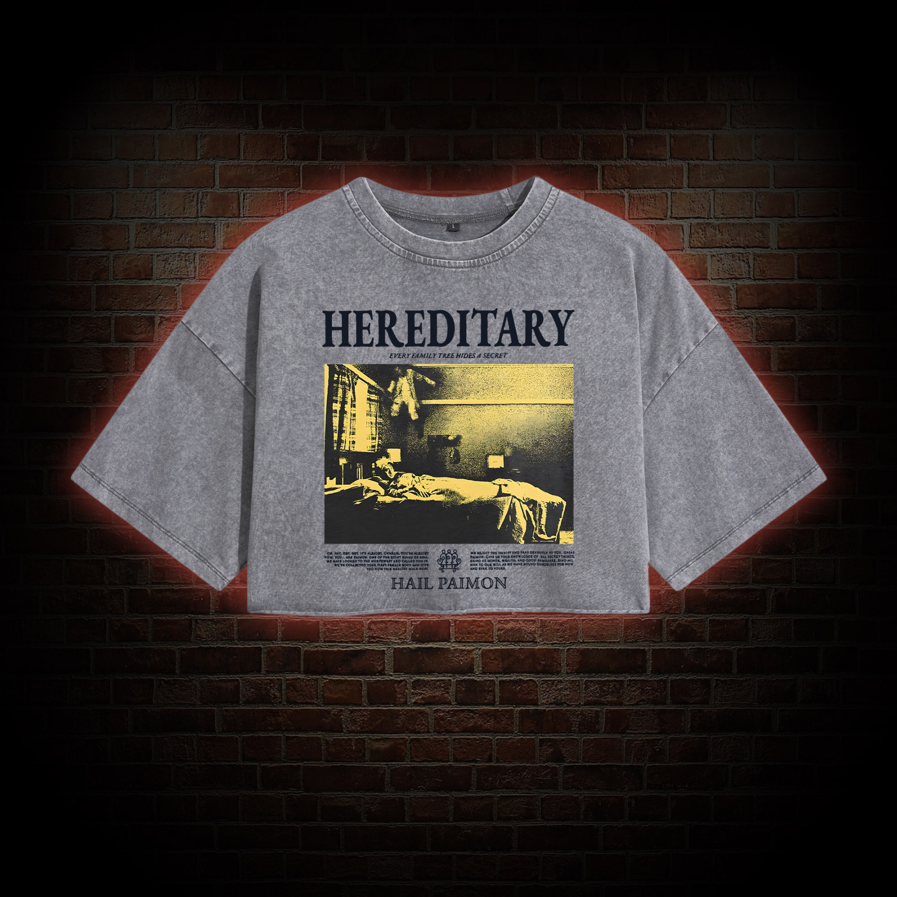 Every Family Tree Hides A Secret Washed Cropped T-shirts