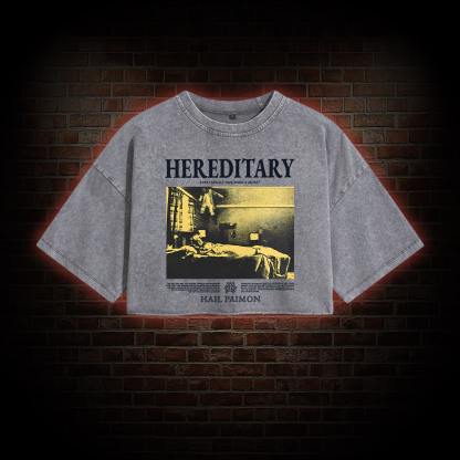 Every Family Tree Hides A Secret Washed Cropped T-shirts