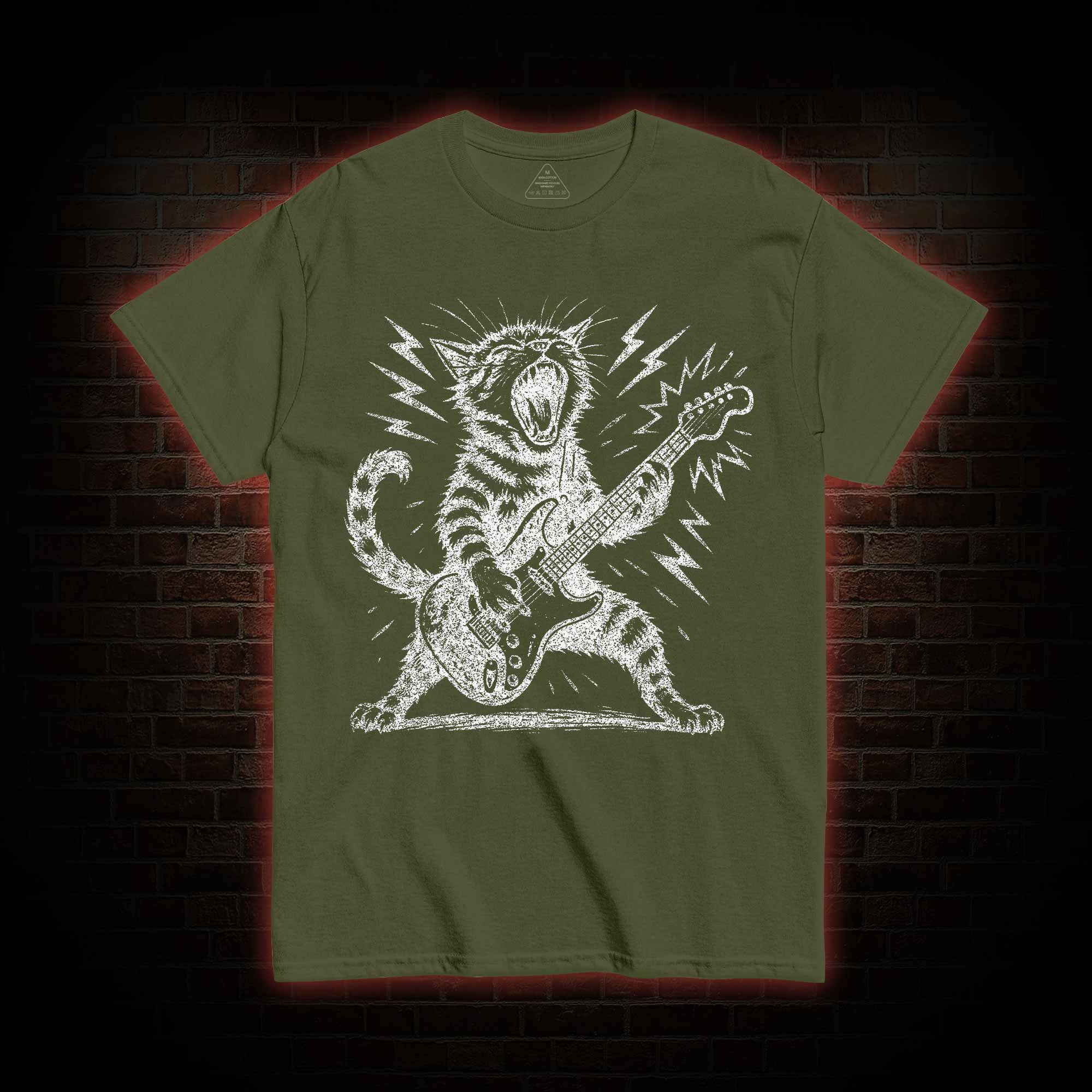 Rock and Roll Cat T-shirt