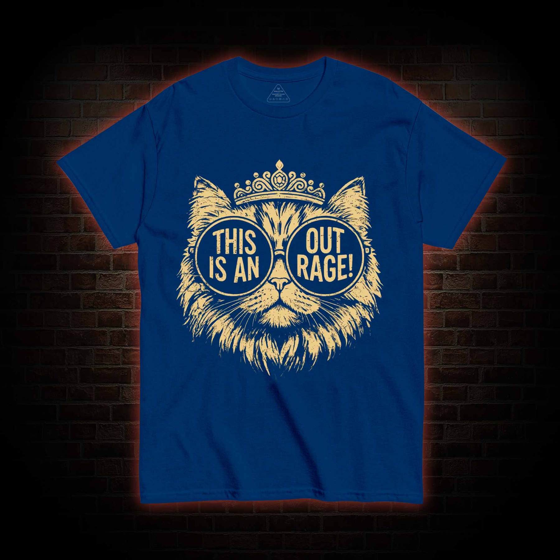 This is an Outrage T-shirt