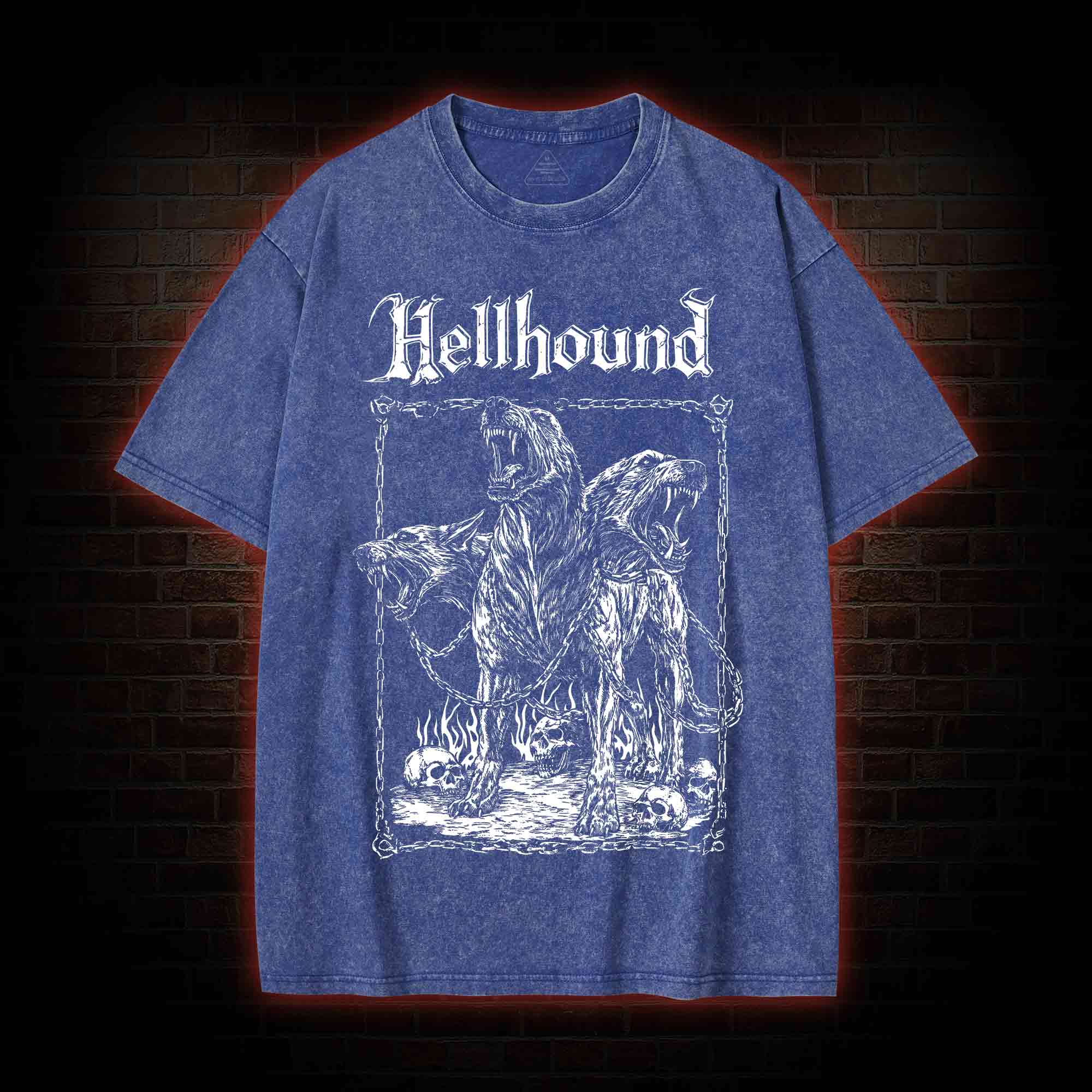 Hell Hound Cerberus Washed T-shirt