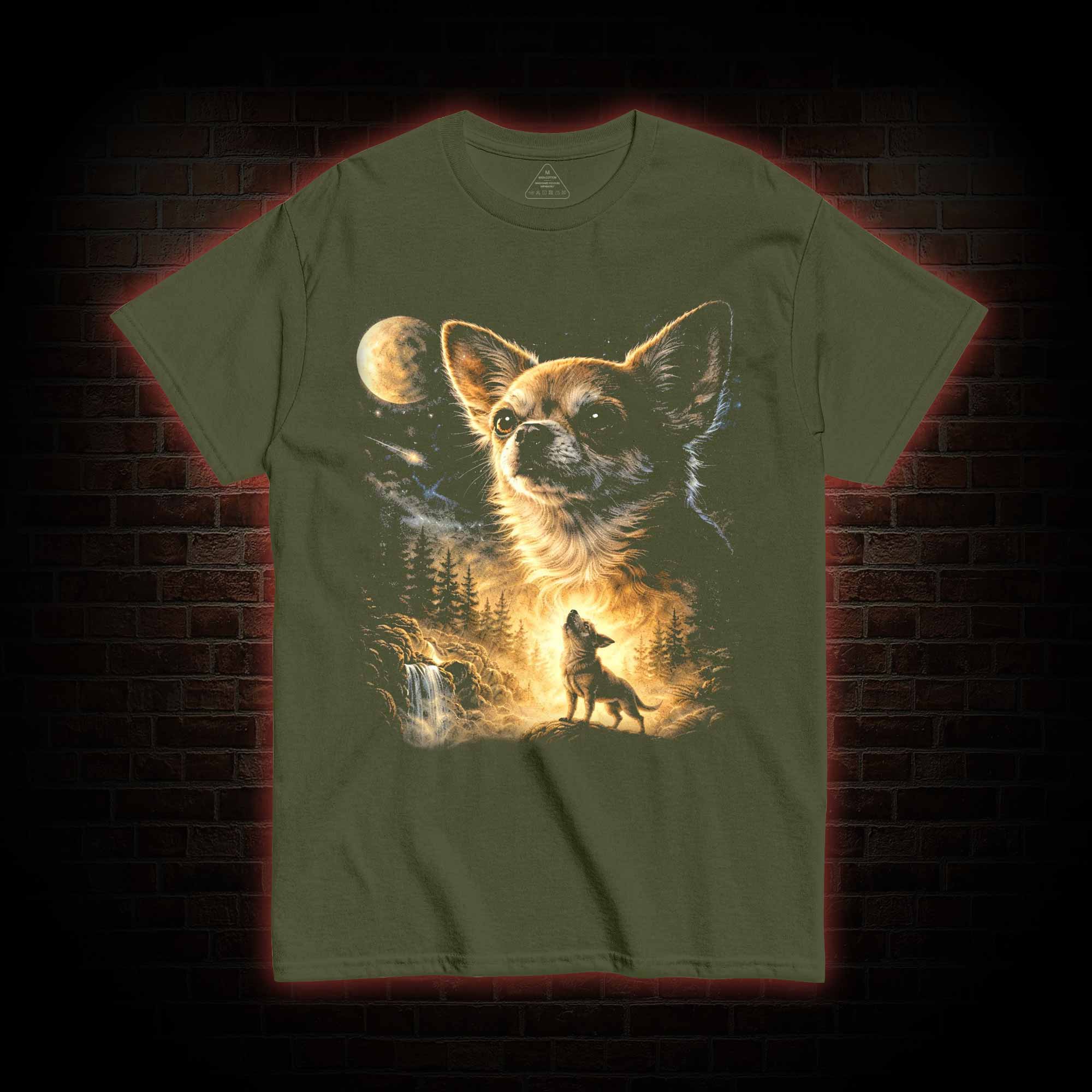 Chihuahua Howling to the Moon T-shirt