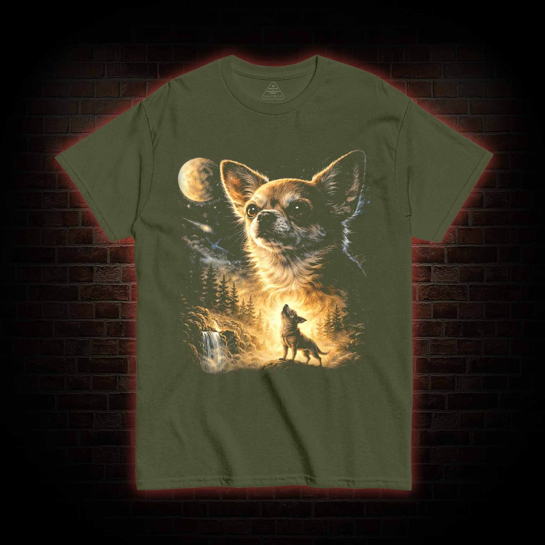 Chihuahua Howling to the Moon T-shirt