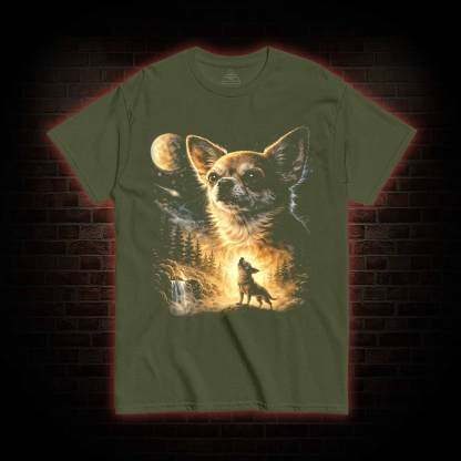 Chihuahua Howling to the Moon T-shirt
