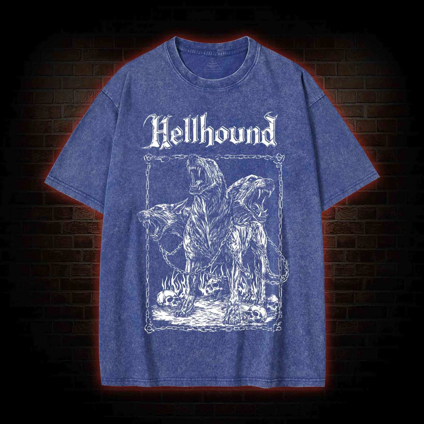 Hell Hound Cerberus Washed T-shirt