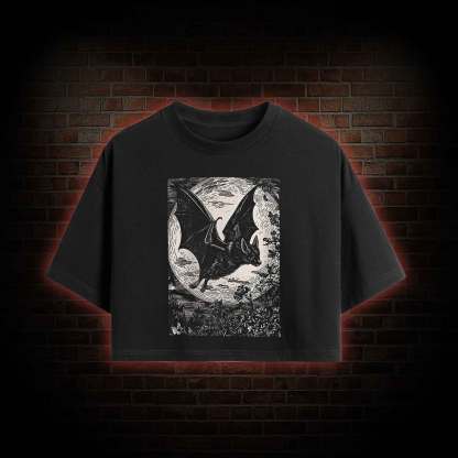 Medieval Bat Crop Top