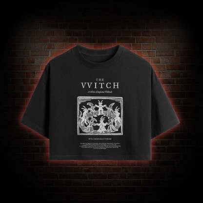 The Witch Retro Horror Folk Crop Top