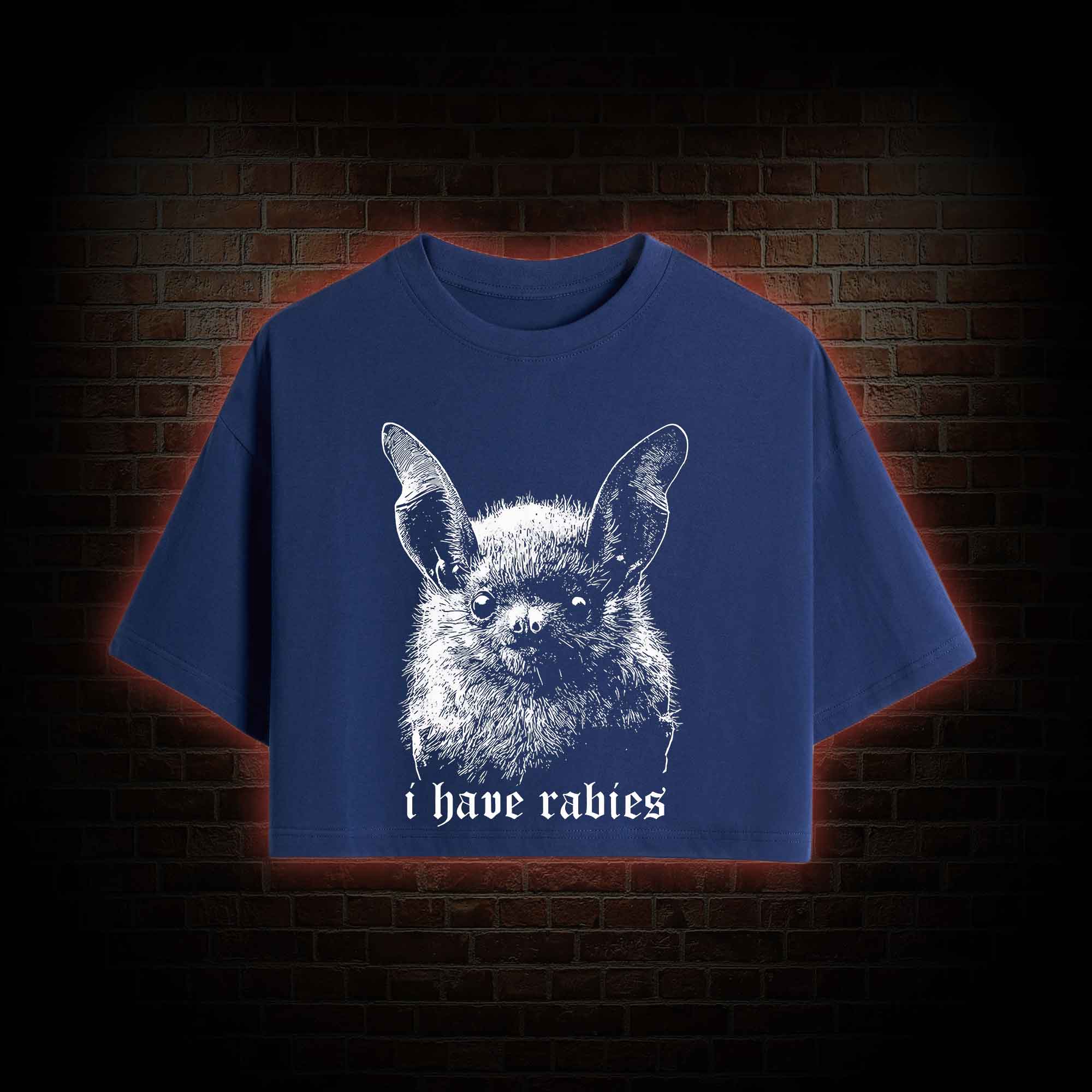 I Have Rabies Bat Crop Top