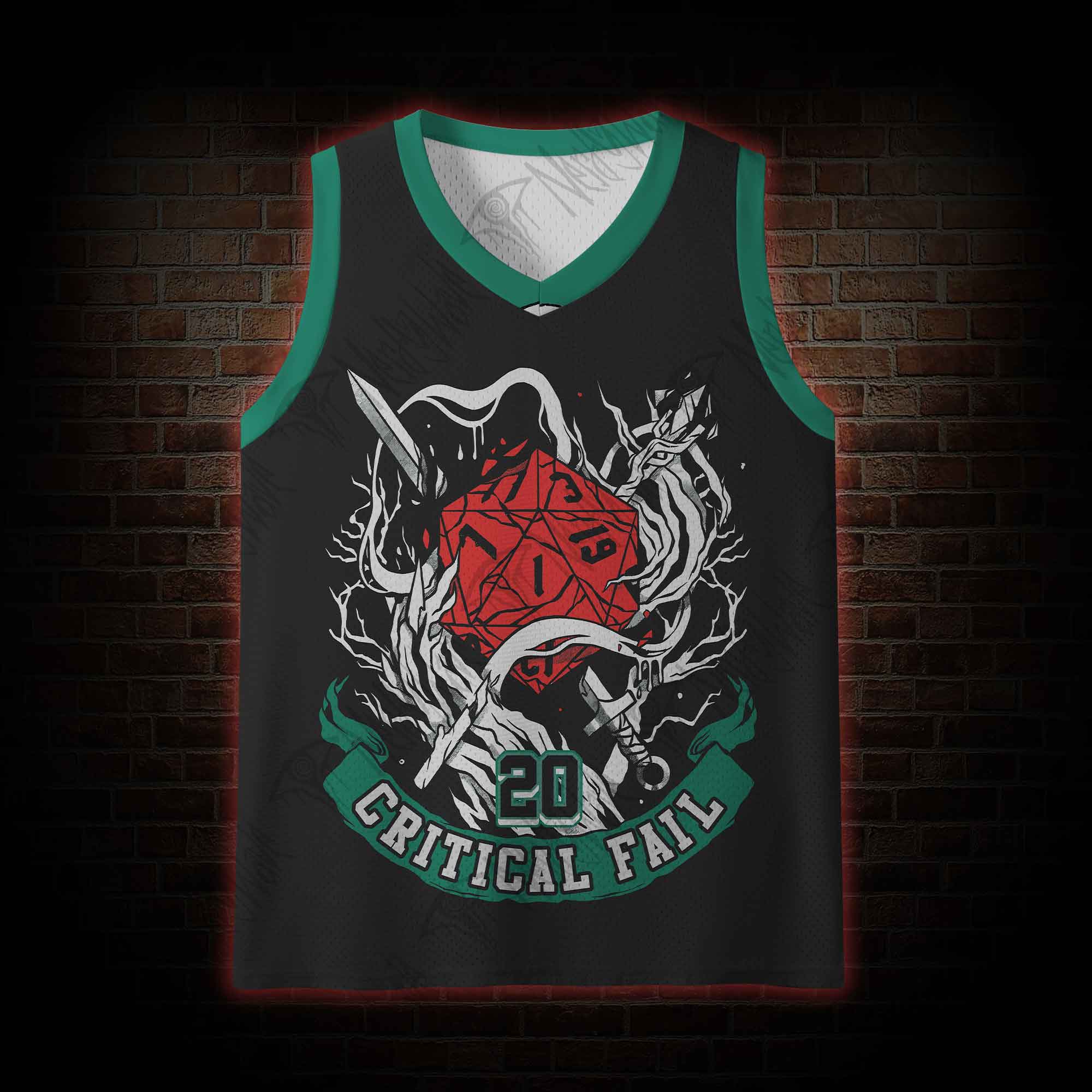 Critical Horror Mesh Jersey Tank Top