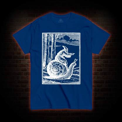 Medieval Snail Rider T-shirt