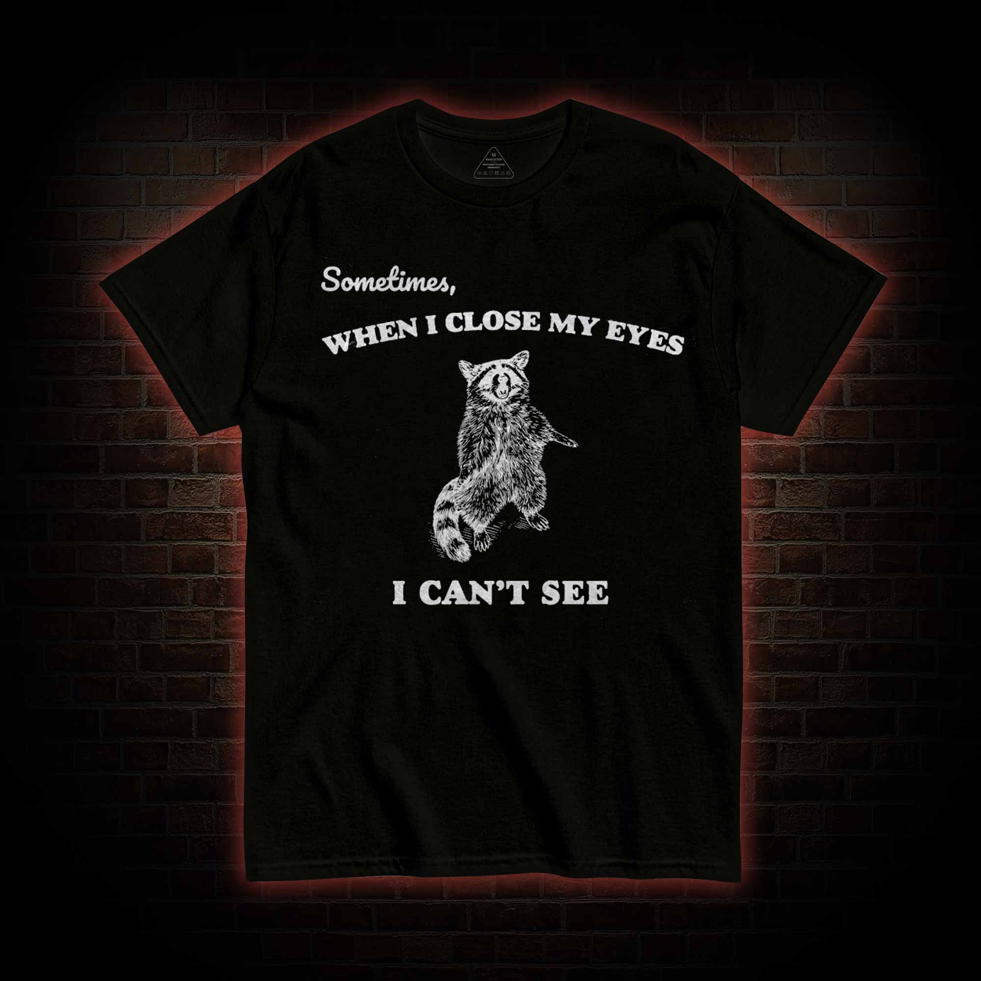 Sometimes When I Close My Eyes I Can't See T-shirt