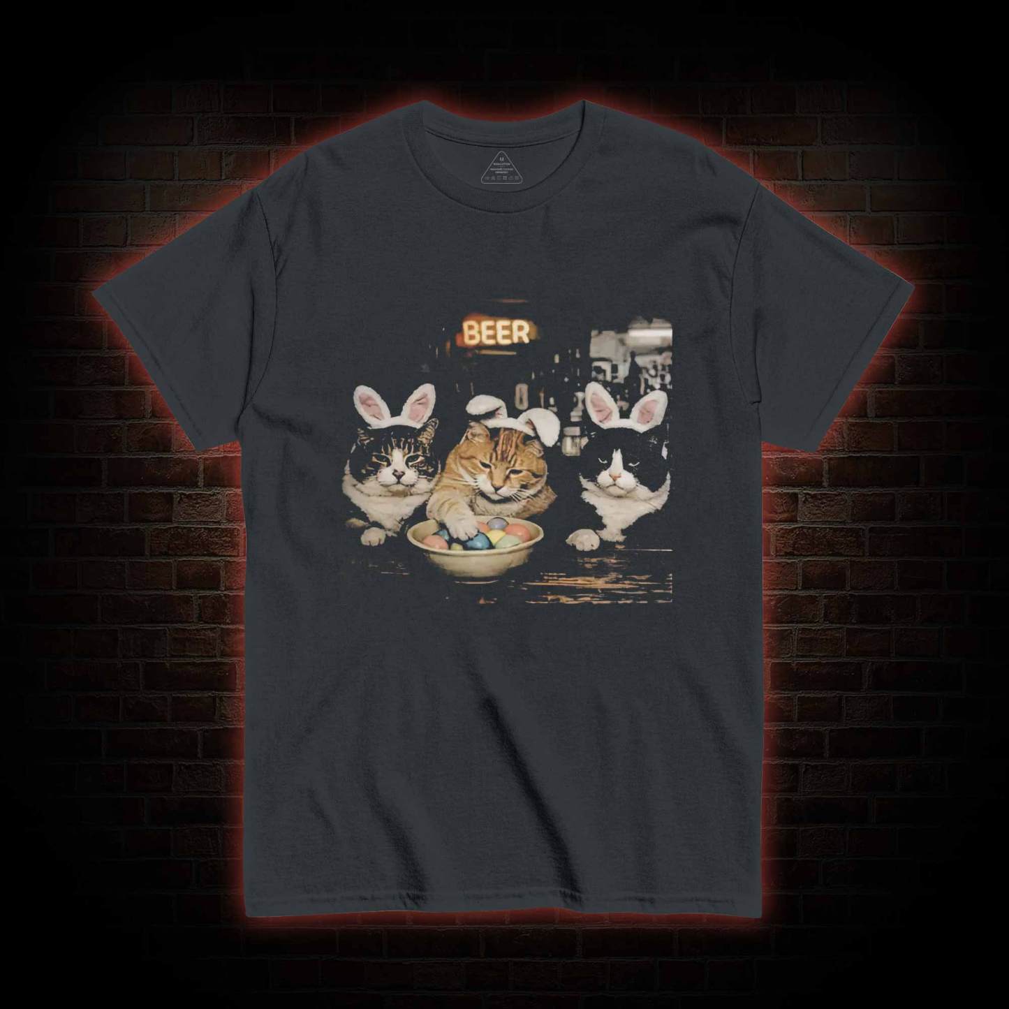 Easter Bunny Cats Bar T-shirt